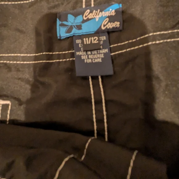 Women's Black Swim Shorts - 11/12 - Picture 2 of 5